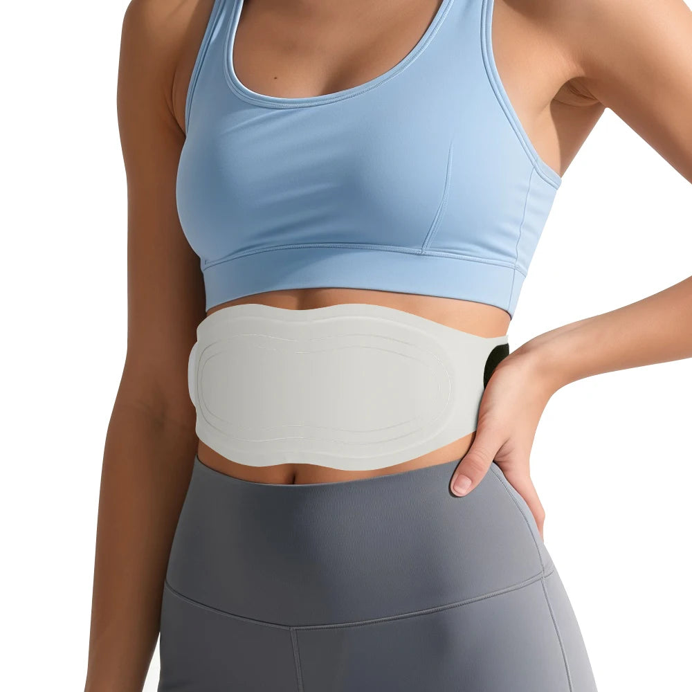 Electric Abdominal Massager Belt Waist Toning Sculptor Vibration And Hot Compress for Belly Exercise Muscle Relax Support