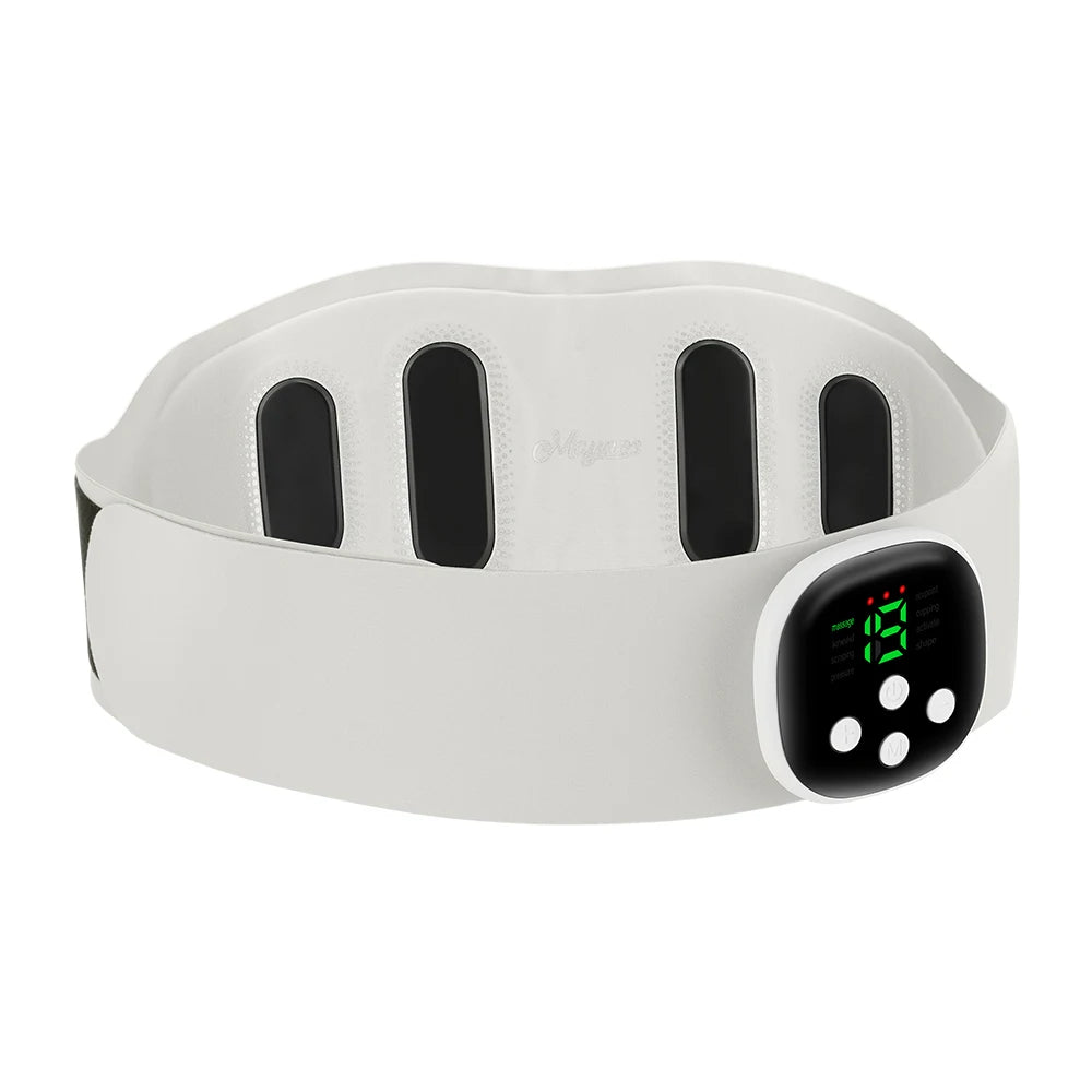 Electric Abdominal Massager Belt Waist Toning Sculptor Vibration And Hot Compress for Belly Exercise Muscle Relax Support